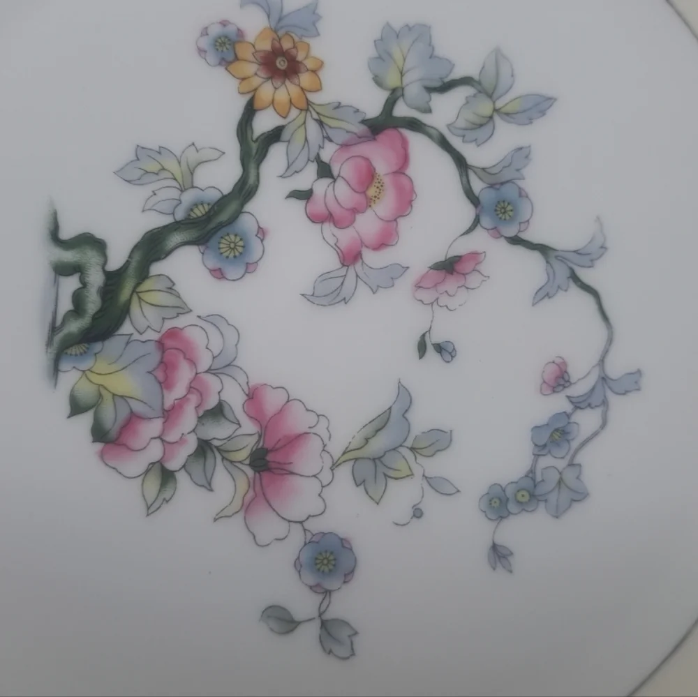 Vintage Noritake Two Handle Serving Round Plate Fortuna Gold Rim Made in Japan